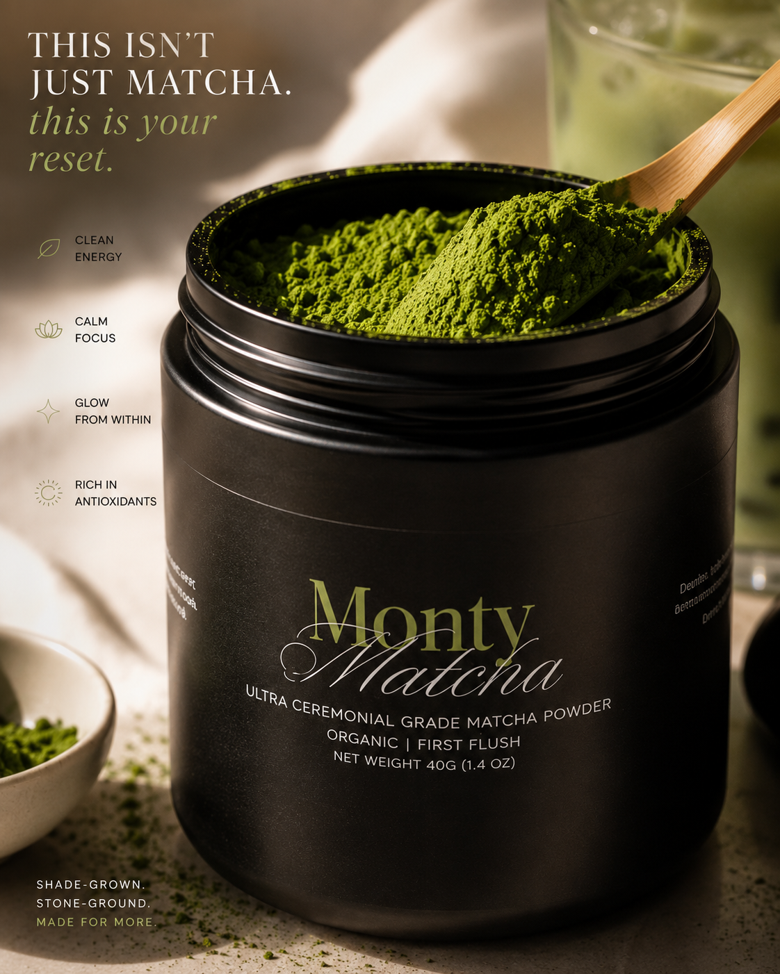 Monty Single Cultivar Matcha Powder